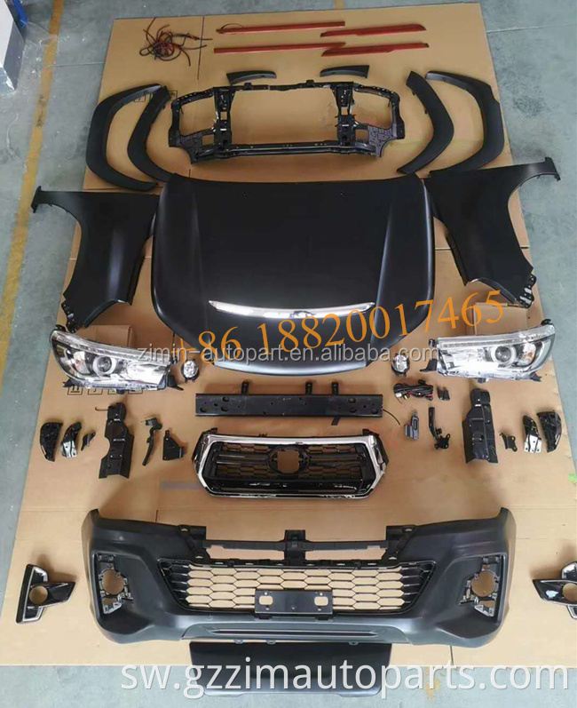 New Arrival high quality No-need-cut 100% fitment upgrade body kit for hilux upgrade to Rocco / Revo / Hilux 2016 +